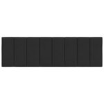 vidaXL Coussin de tête de lit noir 160 cm velours
