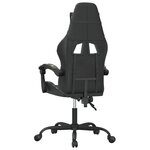 vidaXL Chaise de jeu pivotante Noir et camouflage Similicuir