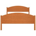 vidaXL Cadre de lit Marron miel Bois de pin massif 120x200 cm