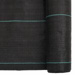 vidaXL Membrane anti-mauvaises herbes noir 1 5x50 m PP