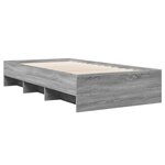 vidaXL Cadre de lit sonoma gris 90x190 cm bois d'ingénierie