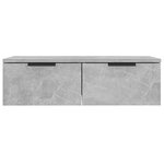 vidaXL Armoire murale Gris béton 68x30x20 cm Bois d'ingénierie
