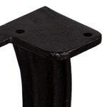 vidaXL Pied de table de salle à manger 2 Pièces Cadre en X Fonte