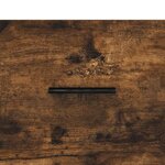 vidaXL Table de chevet chêne fumé 40x40x66 cm bois d'ingénierie