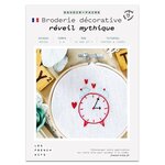 Coffret DIY - Broderie décorative - Le réveil sonne