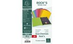 Paquet de 30 sous-chemises 22x31 cm ROCK'S 80 g assorties EXACOMPTA