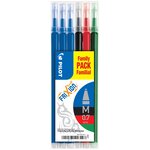 PILOT Set de 6 Recharges FRIXION BALL BLS-FR7 (3 Bleu + 1 Noir + 1 Rouge + 1 Vert)