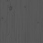 vidaXL Cadre de lit Gris Bois de pin massif 90x200 cm