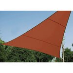 Perel Voile d'ombrage triangulaire 3 6 m terre cuite