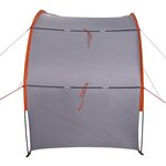 vidaXL Tente de rangement gris et orange imperméable