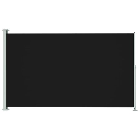 vidaXL Auvent latéral rétractable de patio 180x300 cm Noir