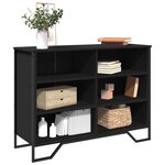 vidaXL Buffet noir 101x35 5x74 5 cm bois d'ingénierie