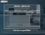 Qualitoner - 2 cartouche compatible pour hp 303xl + 303clxl 303 xl + 303cl xl noir + couleur ()
