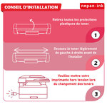 NOPAN-INK - Toner x1 80C2SM0 (Magenta) - Compatible pour Lexmark CS510 CS510de CS510dte CS410 CS410dn CS410n CS410dtn CS310 CS310dn