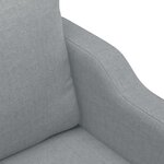 vidaXL Fauteuil Gris clair 60 cm Tissu