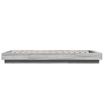 vidaXL Cadre de lit sonoma gris 90x190 cm bois d'ingénierie