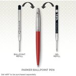 PARKER Jotter Stylo bille orange Chelsea recharge bleue pointe moyenne Coffret cadeau