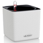 Lechuza jardinière de table cube color 14 all-in-one blanc