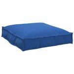 vidaXL Coussin de palette pour siège bleu royal 70x70x12 cm