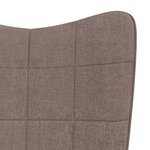 vidaXL Chaise à bascule Taupe Tissu