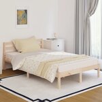 vidaXL Cadre de lit sans matelas bois de pin massif 120x200 cm