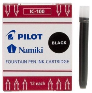 Etui de 12 Cartouches d'encre Namiki pour Stylo Capless Noir PILOT