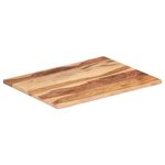 vidaXL Dessus de table Bois solide 25-27 mm 60x80 cm
