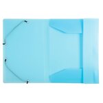 Chemise À Élastiques 3 Rabats Polypropylène Chromaline Pastel - A4 - Bleu Pastel - X 25 - Exacompta