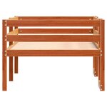 vidaXL Cadre de lit pour enfants brun cire 80x200cm bois de pin massif