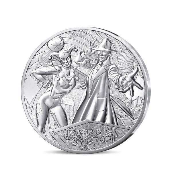DC COMICS - Monnaie de 10€ Argent THE JOKER ET HARLEY QUINN