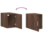 vidaXL Armoire de rangement mince chêne marron 30x42 5x225 cm