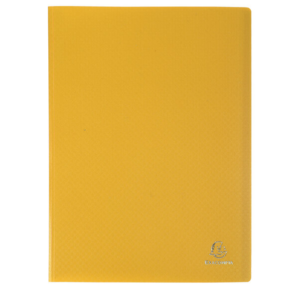 Protège-documents En Polypropylène Souple Opak 120 Vues - A4 - Jaune - X 8 - Exacompta