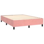 vidaXL Cadre de lit Rose 140x190 cm Velours