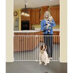 Barrière de sécurité large BROADWAY Gro Gate - A visser - 76/134 5 x 76 cm - Blanche