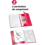 OXFORD Cahier Easybook agrafé - 17 x 22 cm - 96p seyes - 90g - Rose