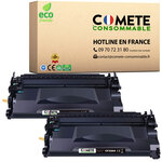 COMETE Cartouches Toners Compatibles avec HP 26A CF226X CF226A 26X pour Imprimante Laserjet Pro (2)