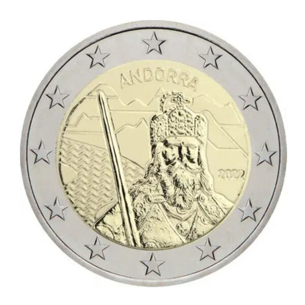 2 euros commémorative Andorre 2022 - Légende de Charlemagne.
