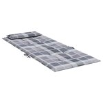 vidaXL Coussins de chaise à dossier haut lot de 4 carreaux gris
