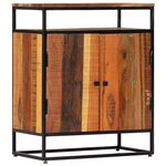vidaXL Armoire latérale 60x35x76 cm Bois récupération massif et acier