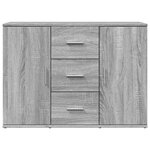 vidaXL Buffet sonoma gris 90 5x29 5x65 cm bois d'ingénierie