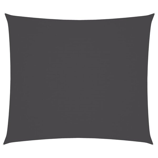 vidaXL Voile de parasol tissu oxford rectangulaire 2x2 5 m anthracite