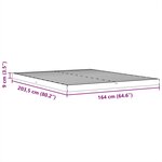 vidaXL Cadre de lit sans matelas cire marron 160x200cm bois pin massif
