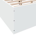 vidaXL Cadre de lit sans matelas blanc 140x190 cm