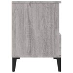 vidaXL Tables de chevet 2 Pièces Sonoma gris 40x35x50 cm