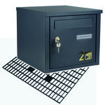 " LA GRISE " boîte aux lettres 1 Porte. Structure mécano-soudée en tôles d’acier 10 et 15/10ème Dimensions et Serrure agréées la Poste