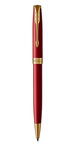 PARKER Sonnet Stylo bille  laque rouge  Recharge noire pointe moyenne  Coffret cadeau