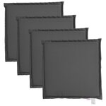 vidaXL Coussins de siège de jardin lot de 4 anthracite 45x45x2cm carré