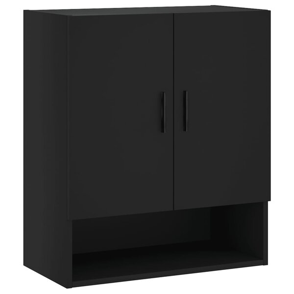 vidaXL Armoire murale noir 60x31x70 cm bois d'ingénierie