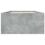 vidaXL Cadre de lit gris béton 75x190 cm bois d'ingénierie