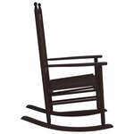 vidaXL Chaises à bascule sièges incurvés lot de 2 brun peuplier massif